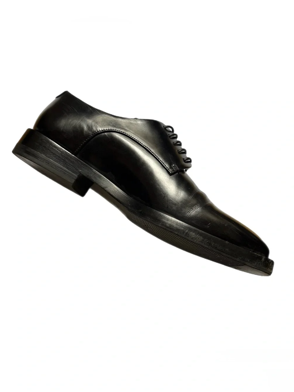 Jil Sander Black Leather Derby Men’s Shoes | Size EU: 37 - USA Size: 4–4.5
